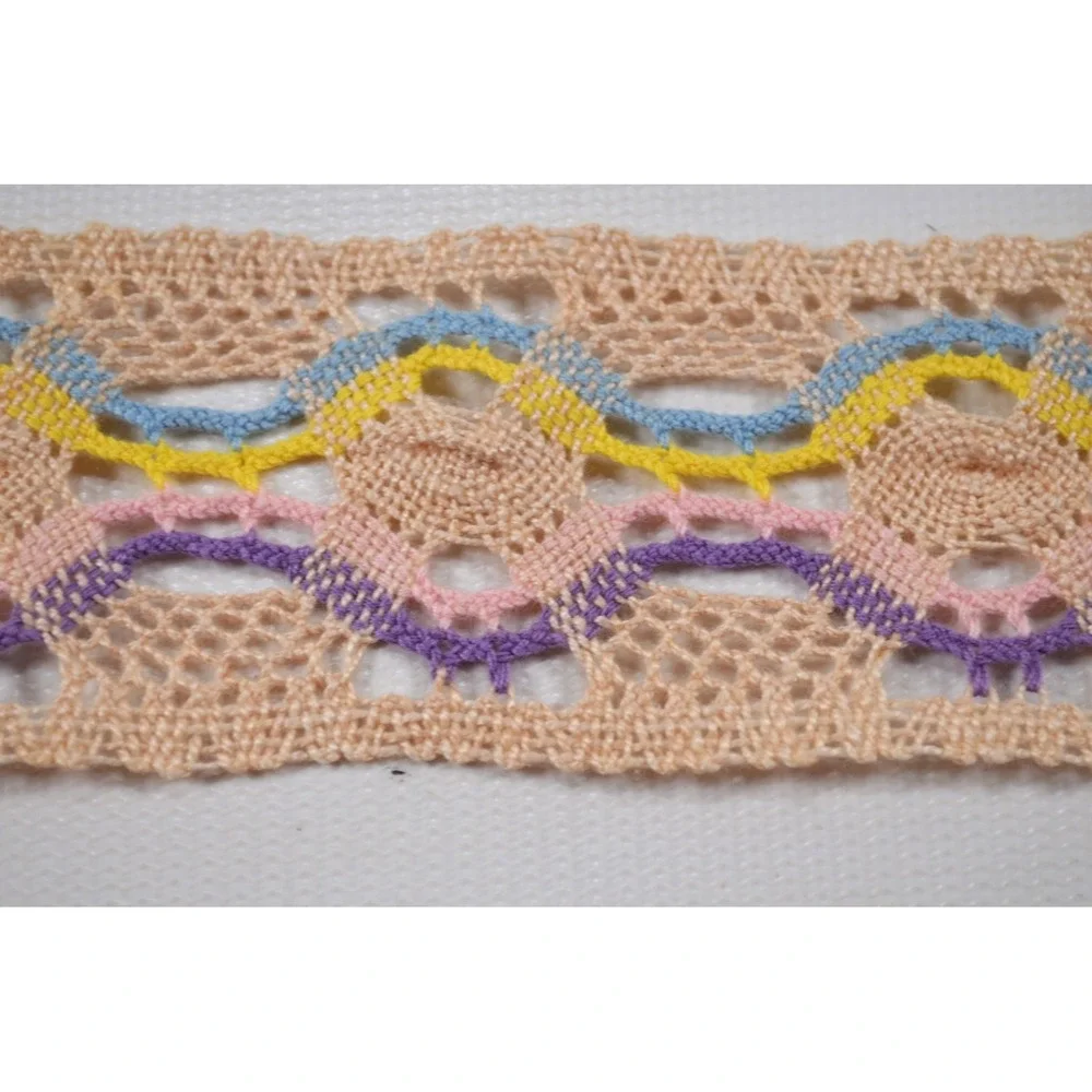 Vintage Lot of 4 Eyelet Trim Lace Crochet & Embroidered